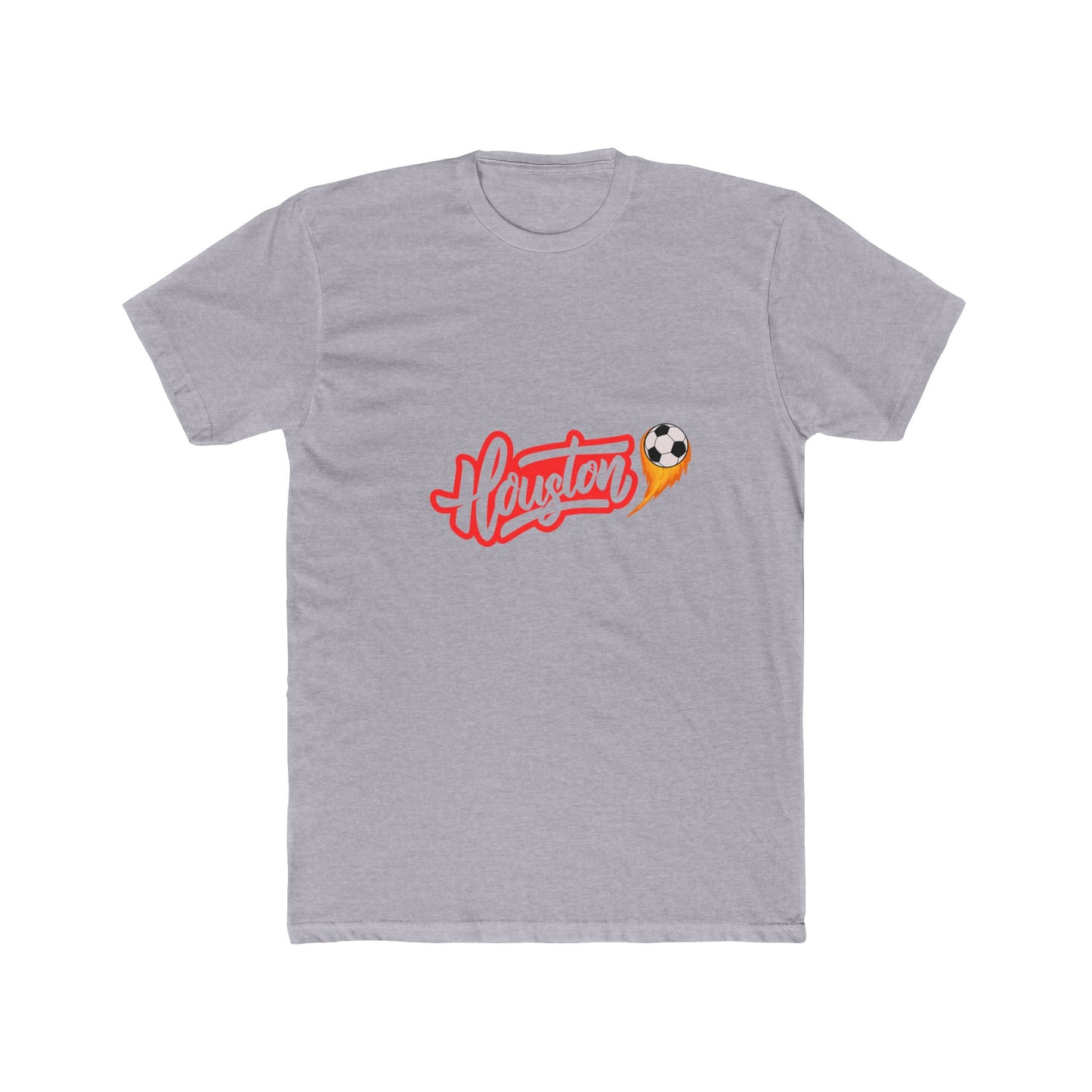 Houston Soccer T‑Shirt — Retro Soccer Heart Logo Tee
