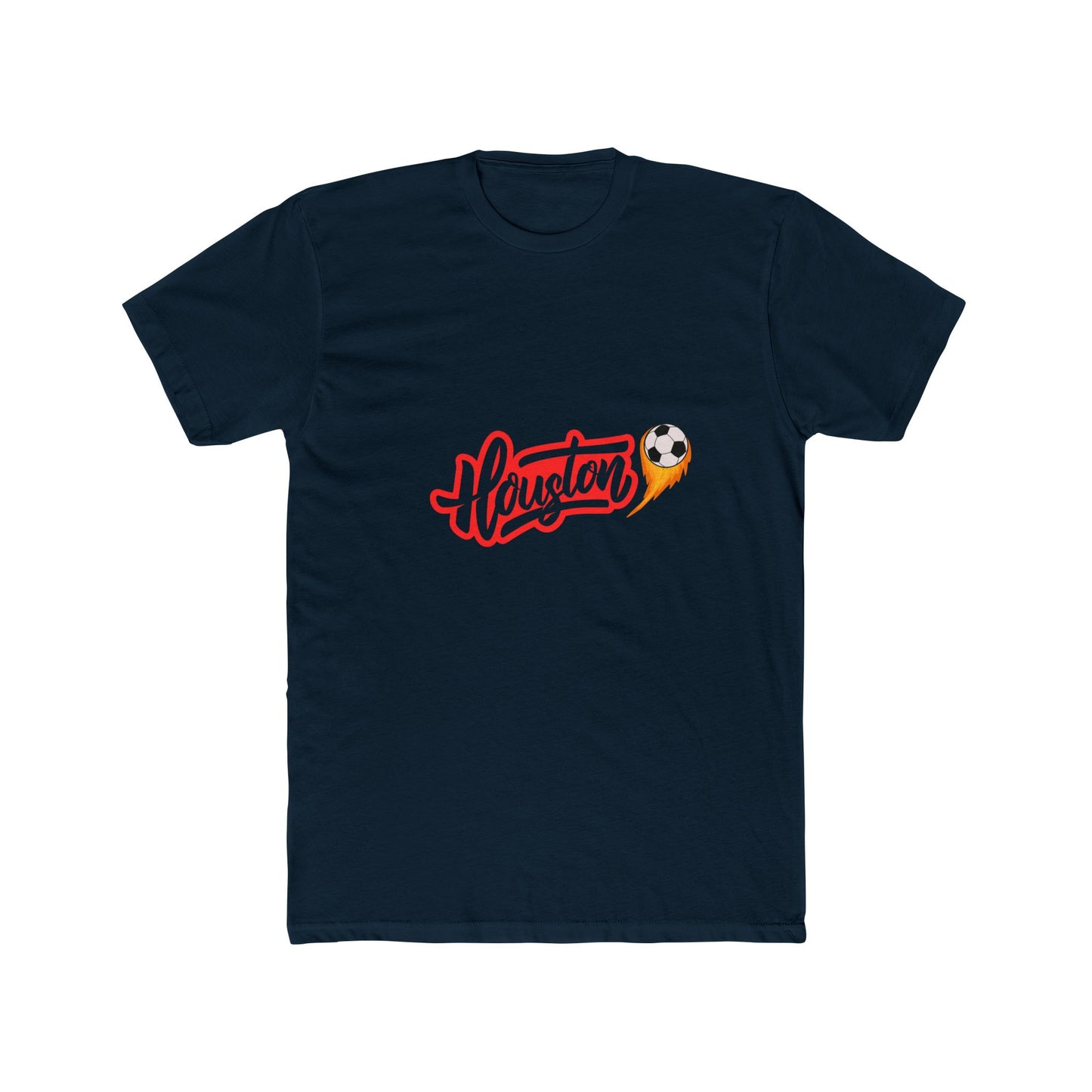 Houston Soccer T‑Shirt — Retro Soccer Heart Logo Tee